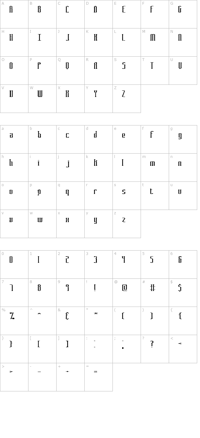 graveyard-brk character map