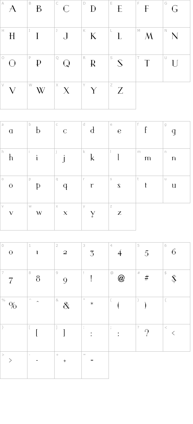 graybarbook character map