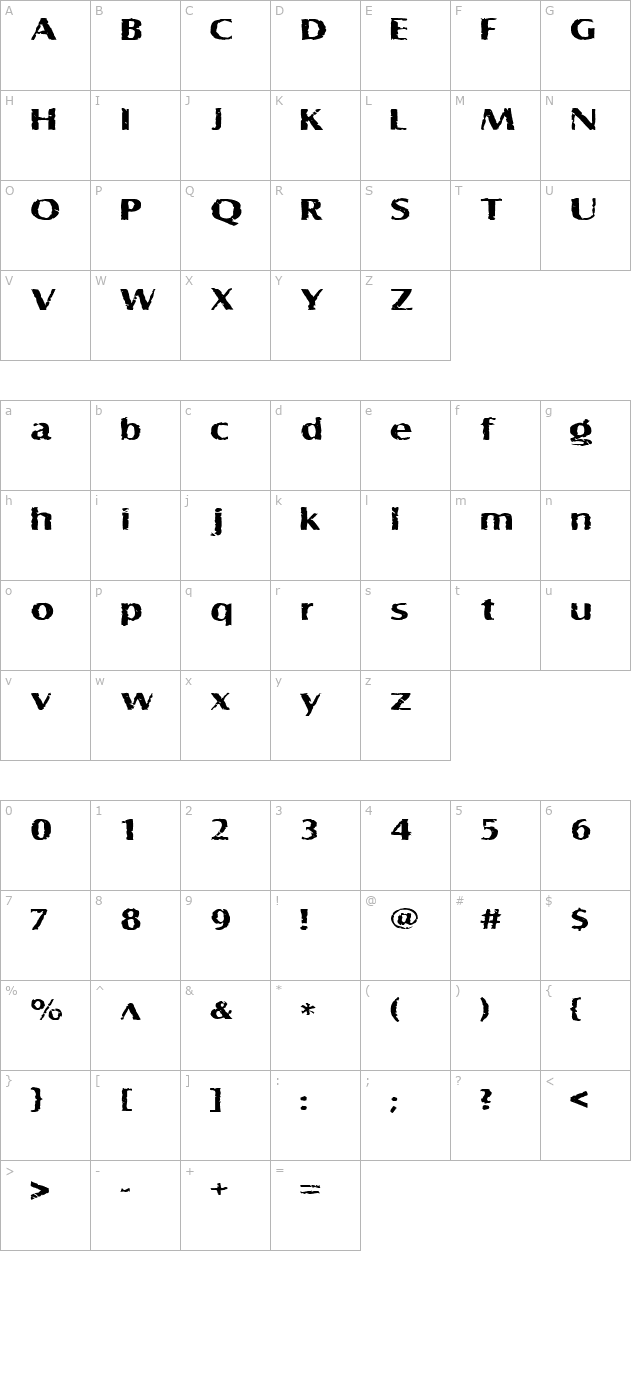 grelbbbroad character map