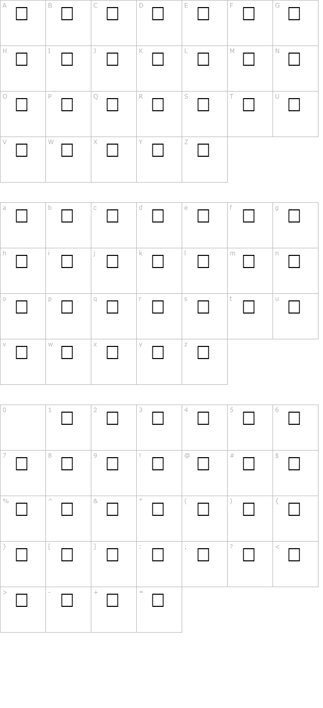 GriffDinOpt character map