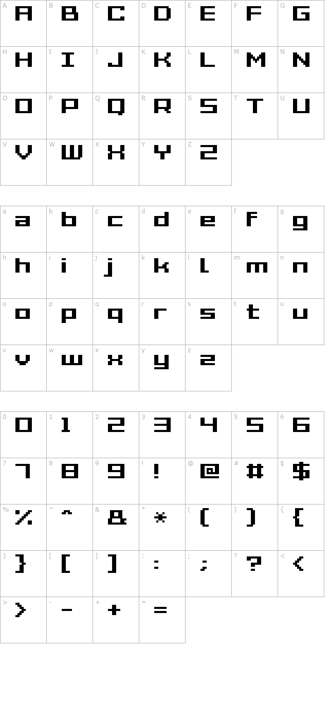 grixel-acme-7-wide-bold-xtnd character map