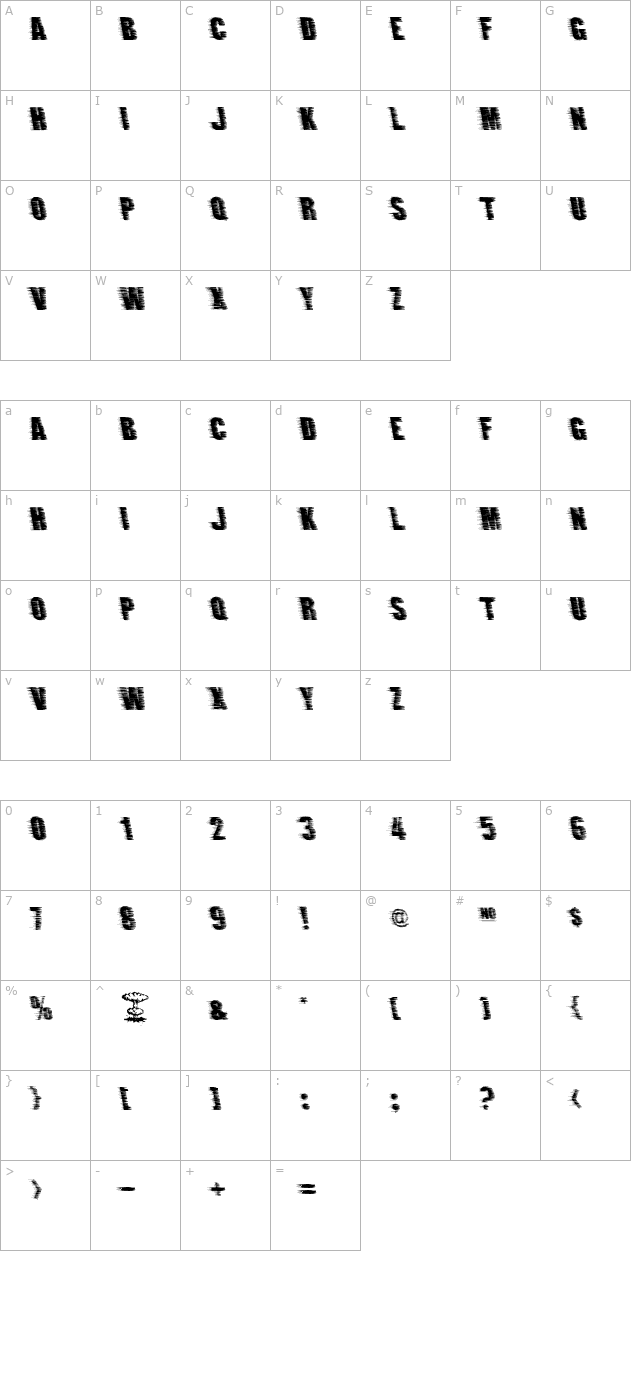 ground-zero character map