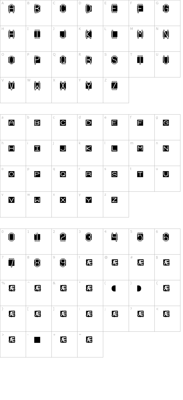 Grudge (BRK) character map