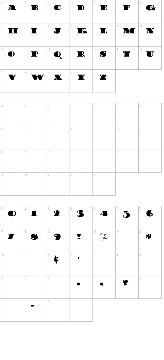 GuinnessExtraStout character map