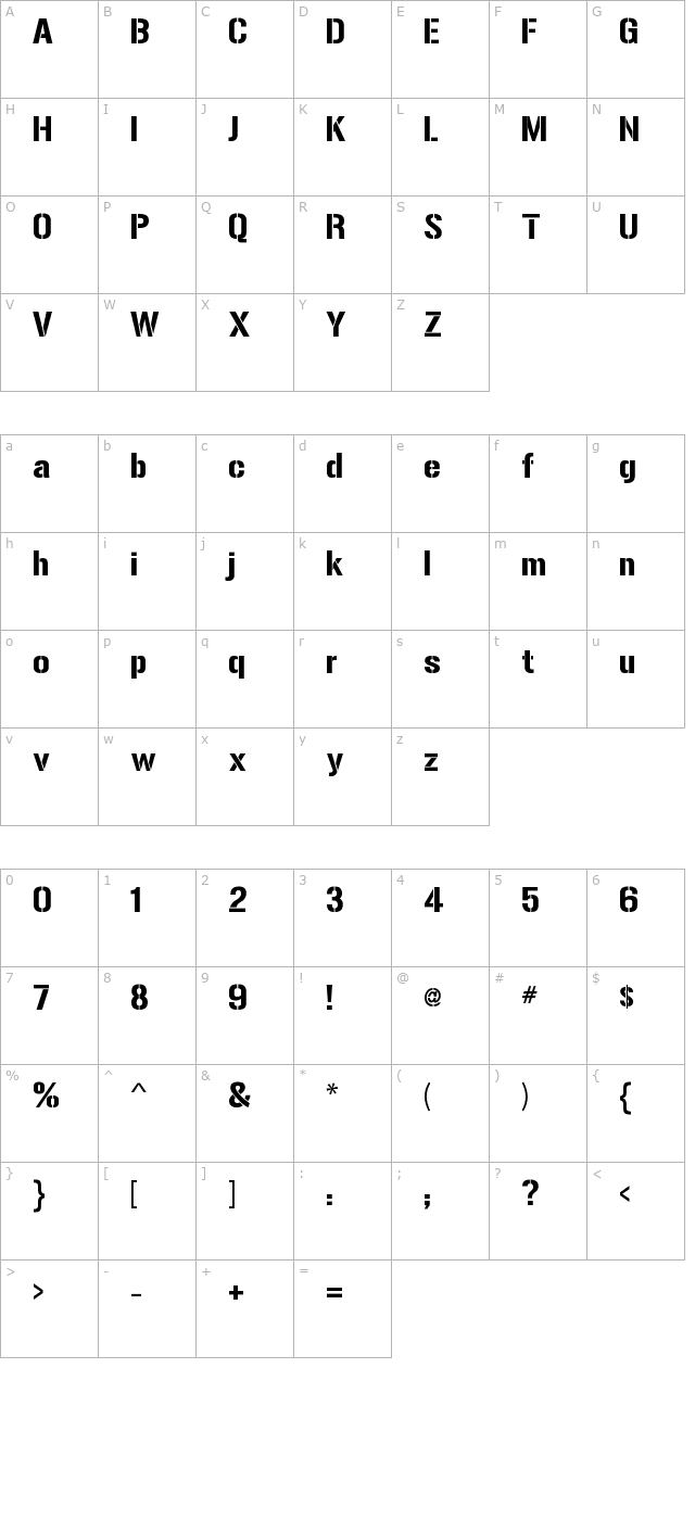 Gunplay character map