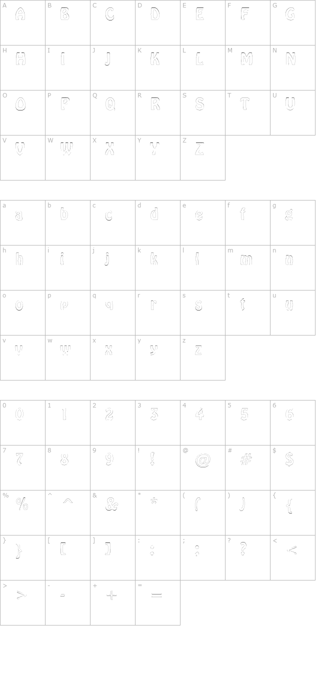 guthrieoutline character map