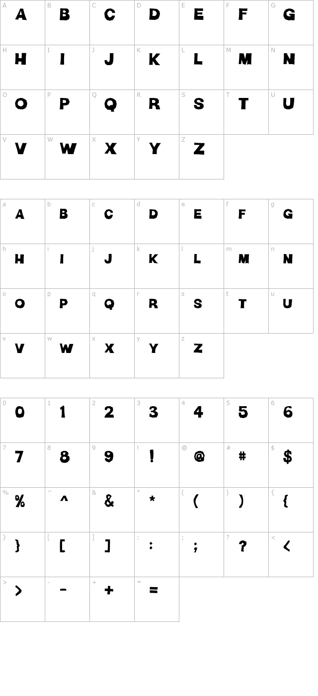 H-Man Part 2 character map