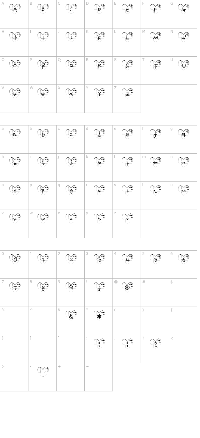 ha-font character map