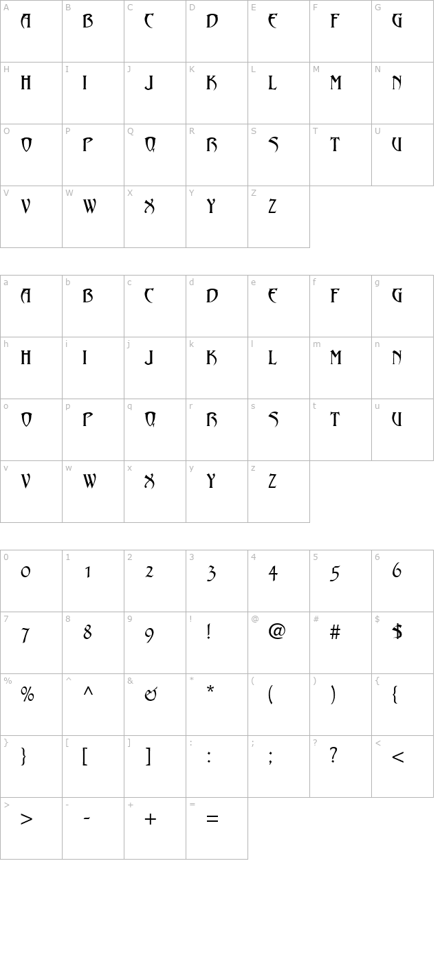 hadjii character map