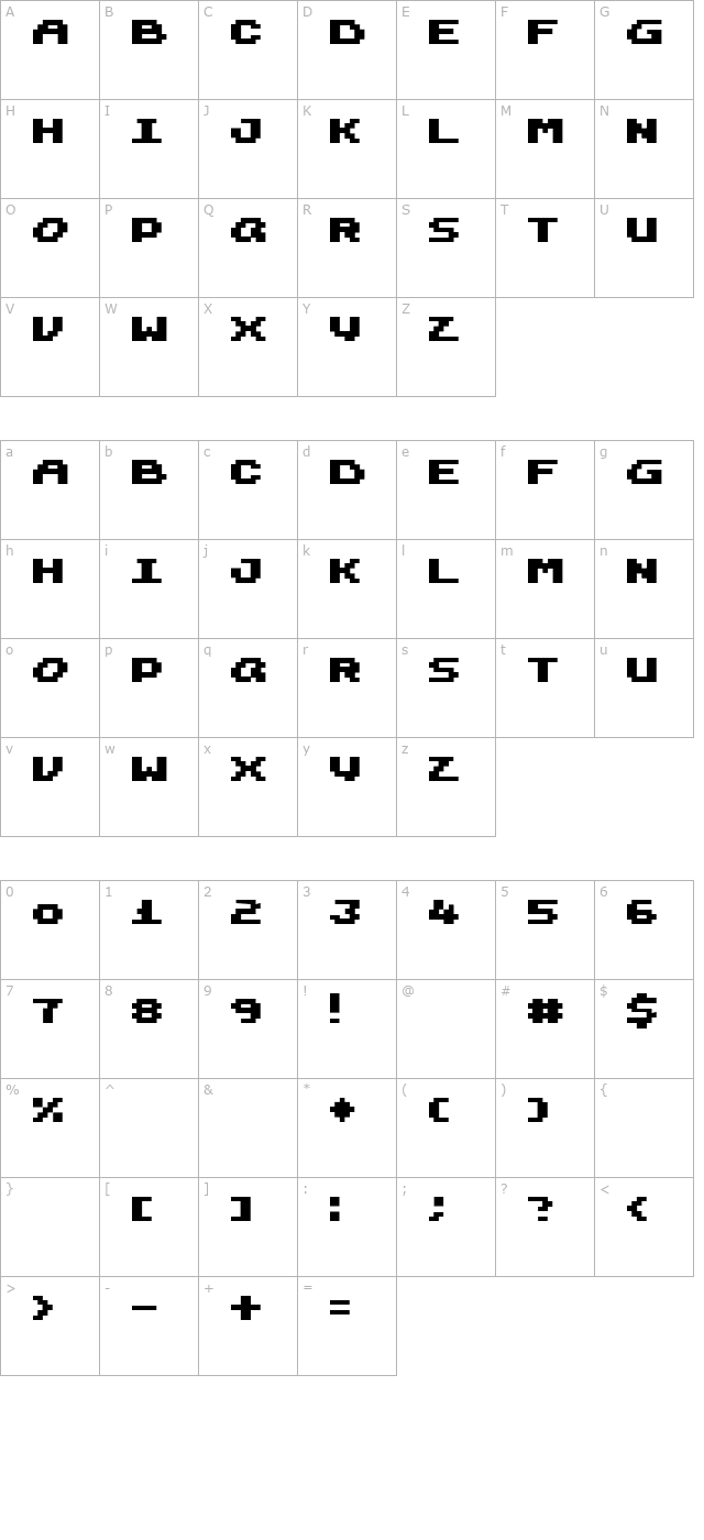 Harmonica character map