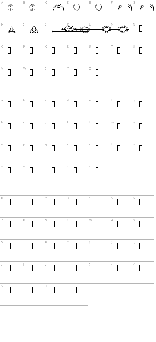 HDGEMS5 character map