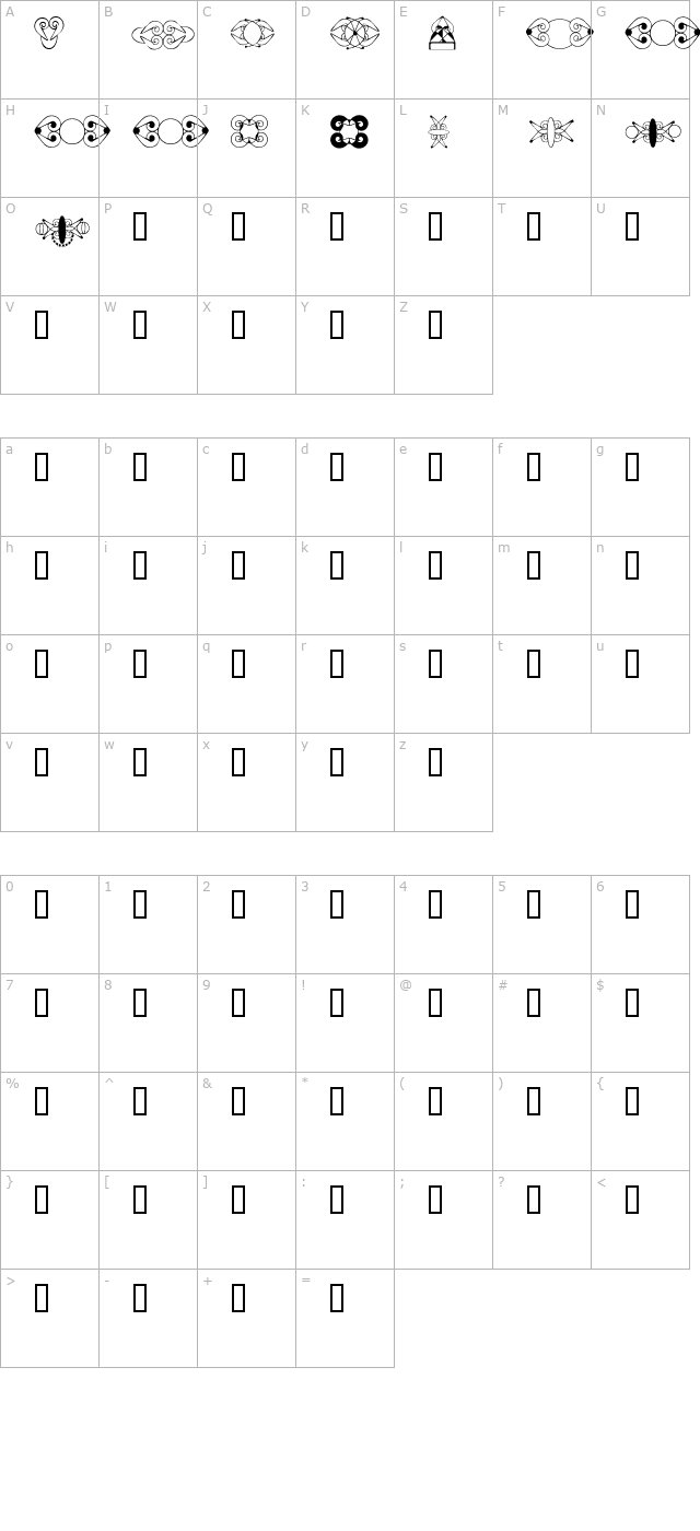 HDGEMS7 character map