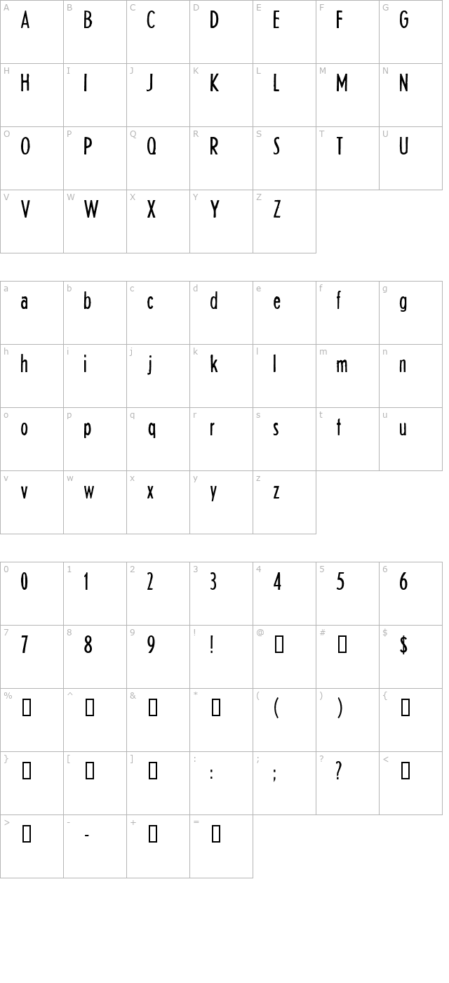 headline-two-hplhs character map