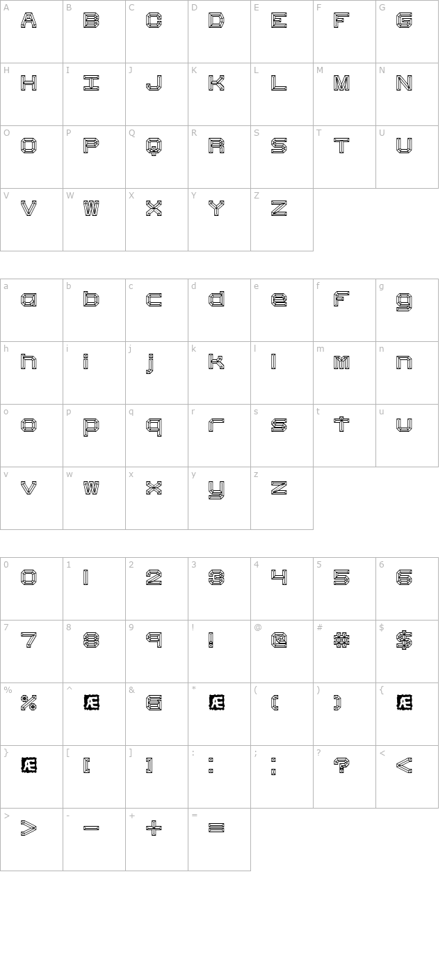 heavy-bevel-brk- character map