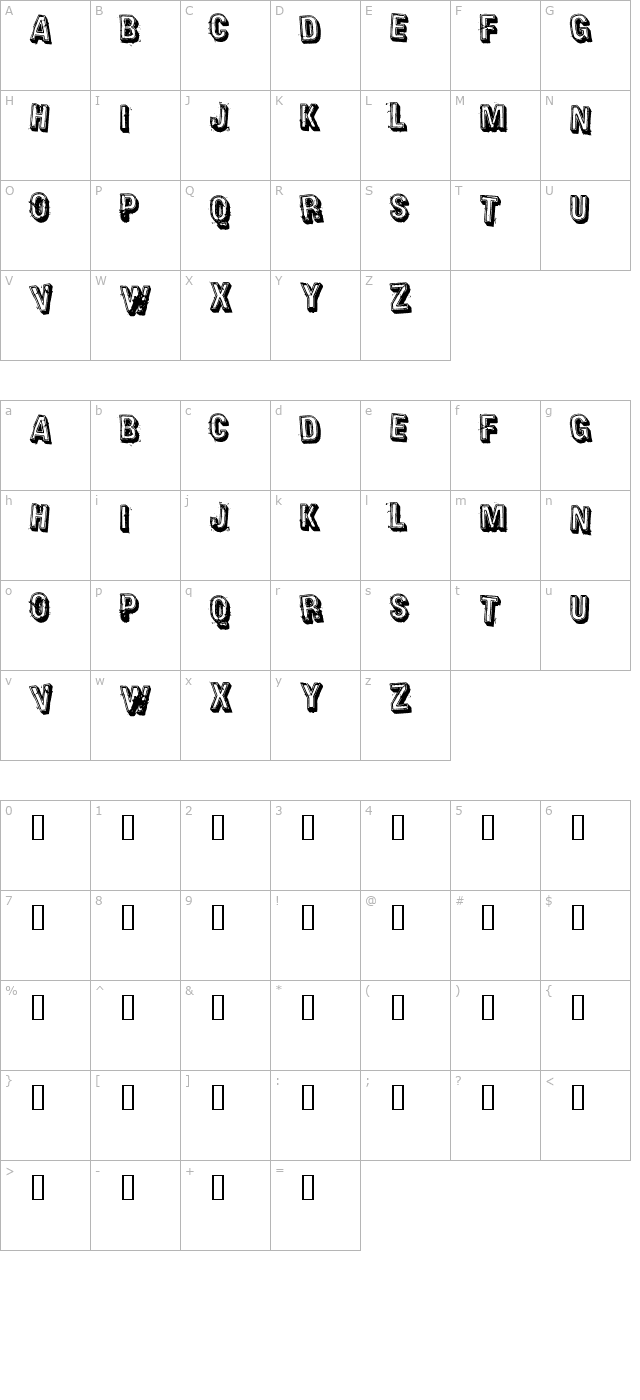 heavy-rotation character map