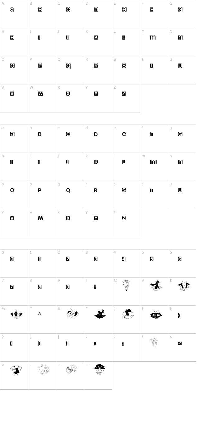 HelloweeniA character map