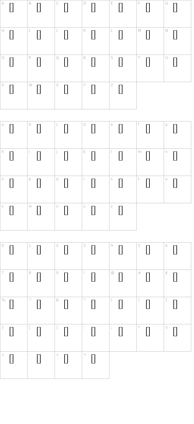 HERMAN character map