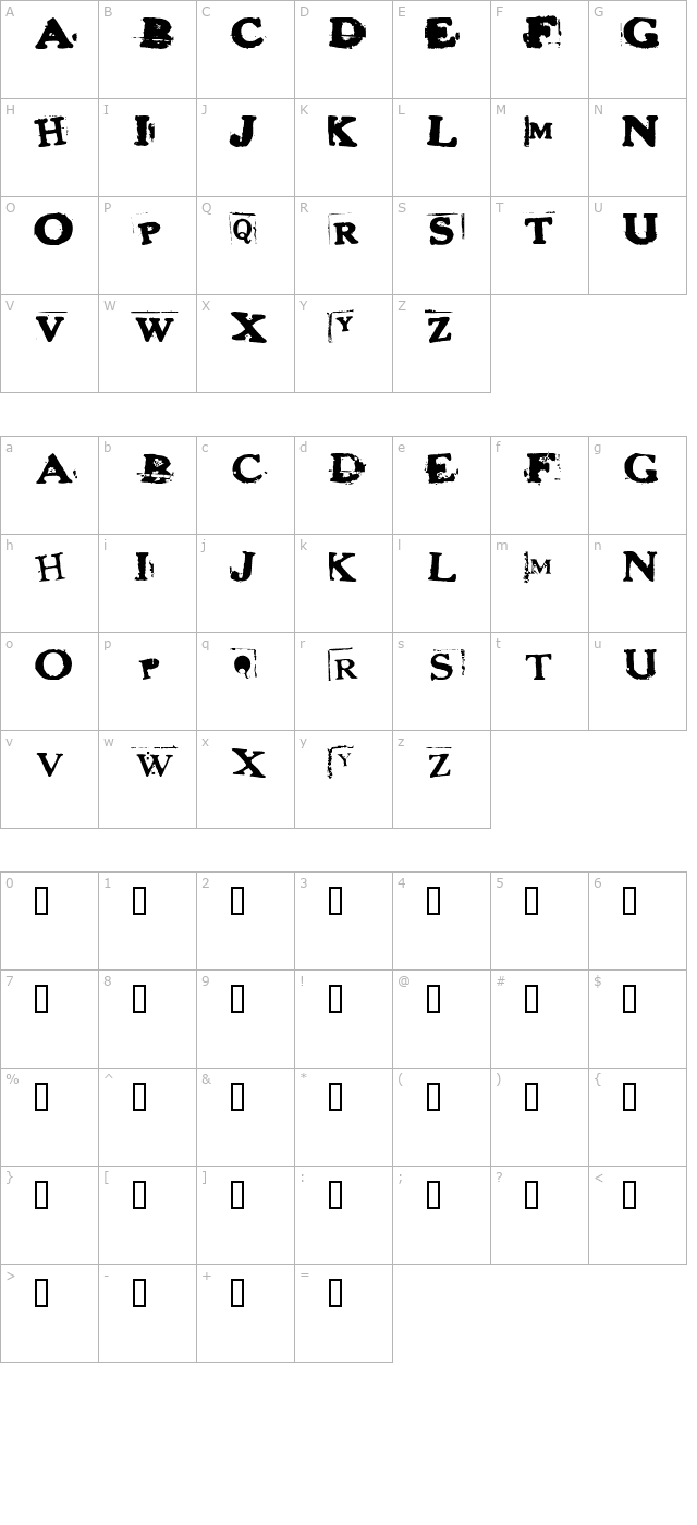 heroinsheik character map