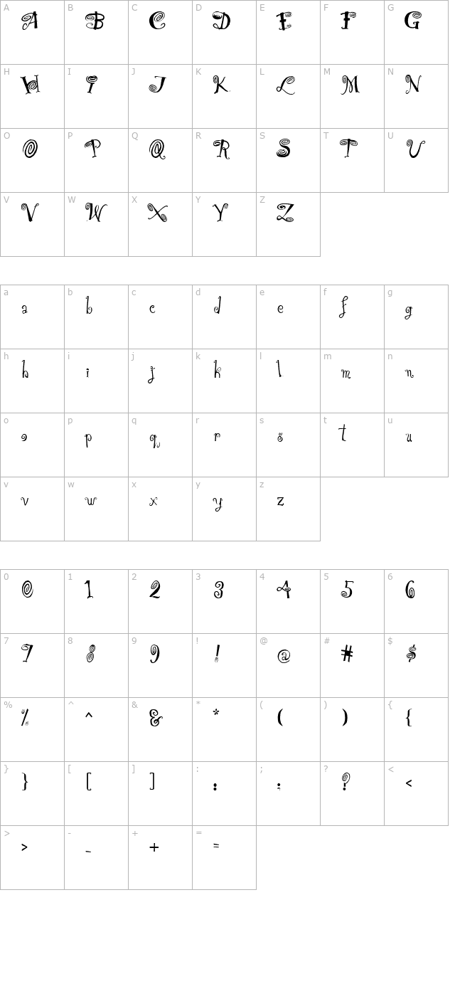 HipnOtik character map