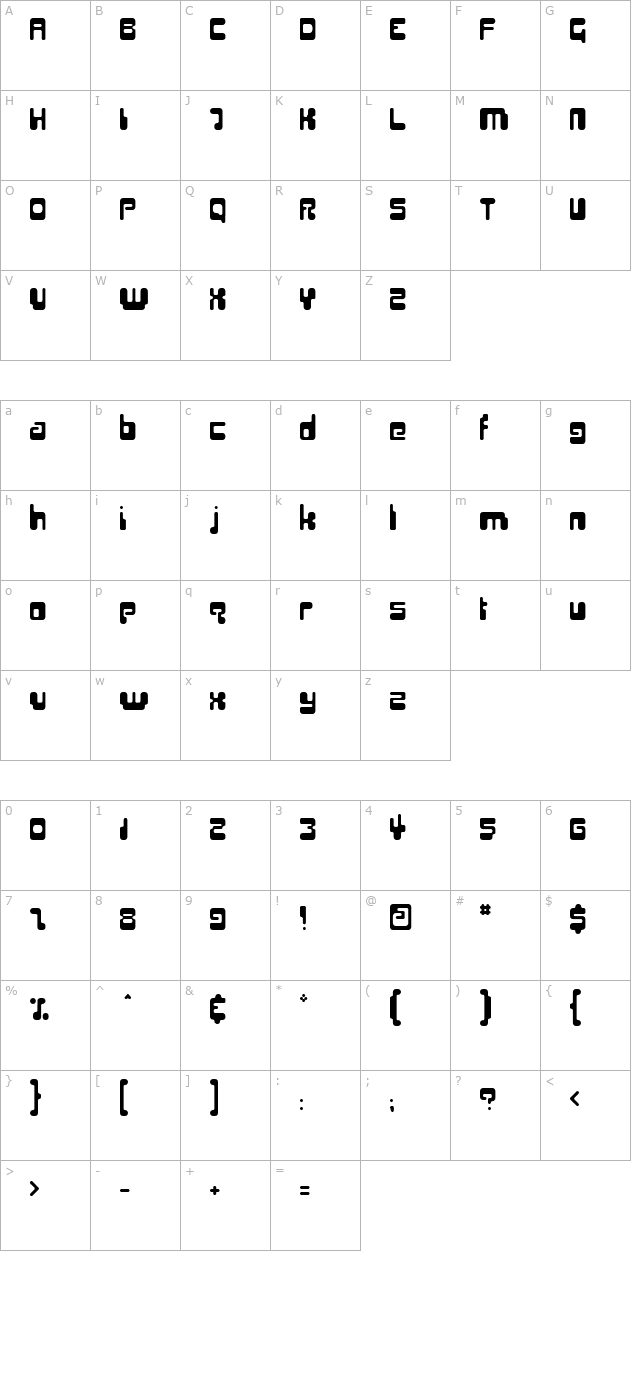 Hiro character map