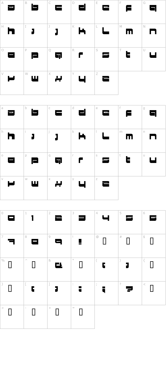 HKI metropol character map