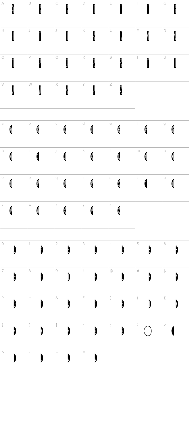 hmblackovalthree character map