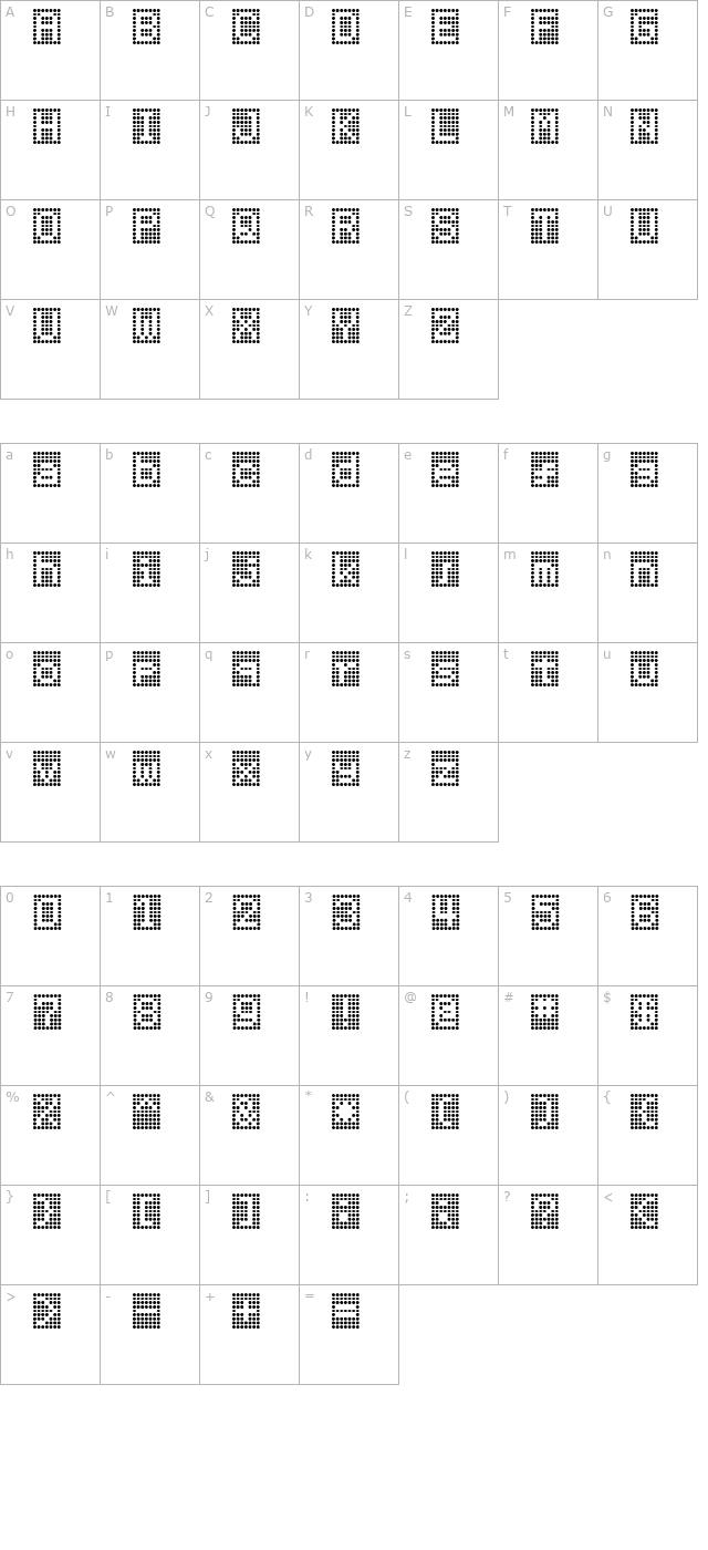 HNrumine character map