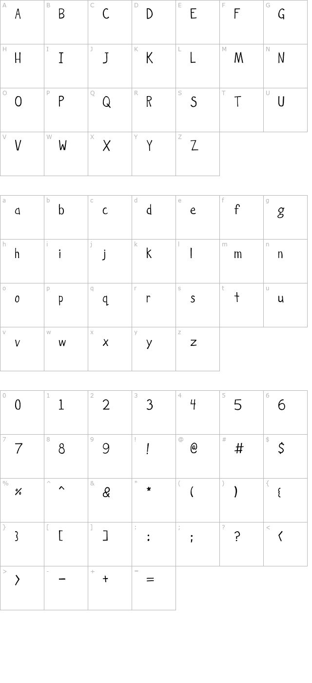 hockey-is-lif character map