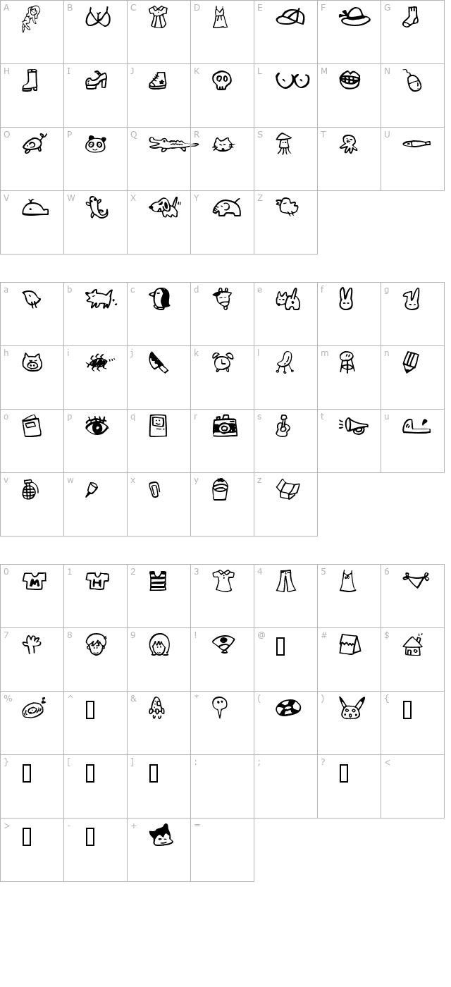 HolidayAi character map