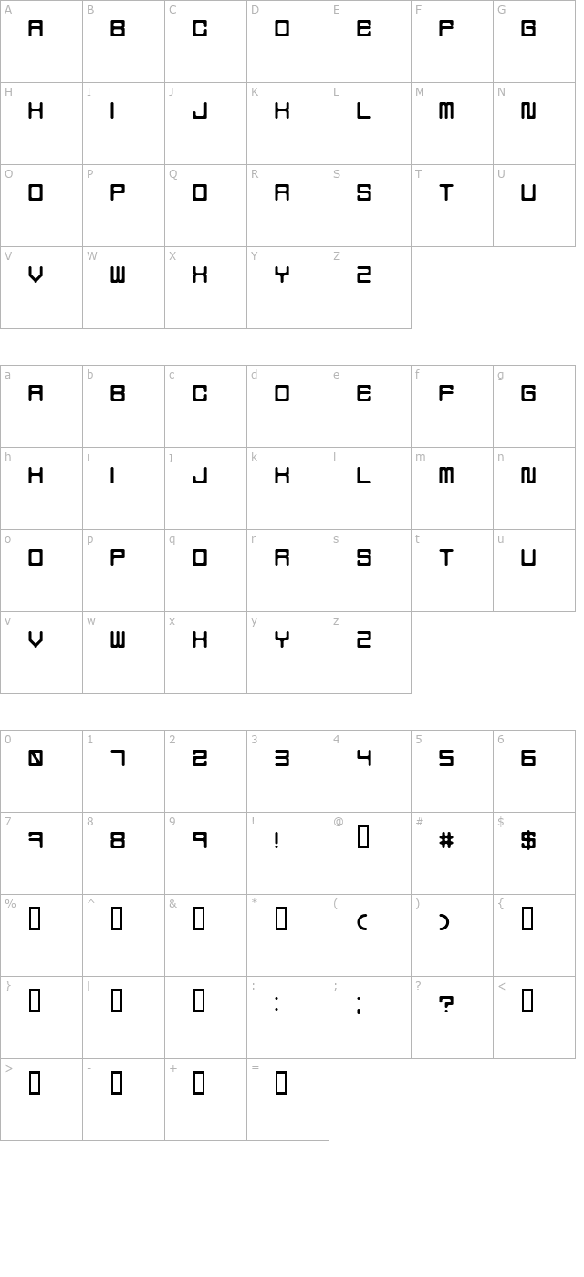 Holodeck 5 character map