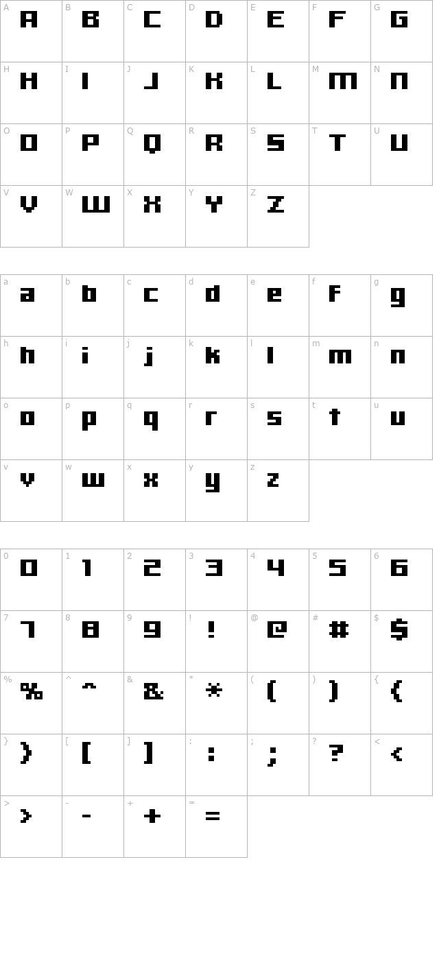 hooge-06-65 character map