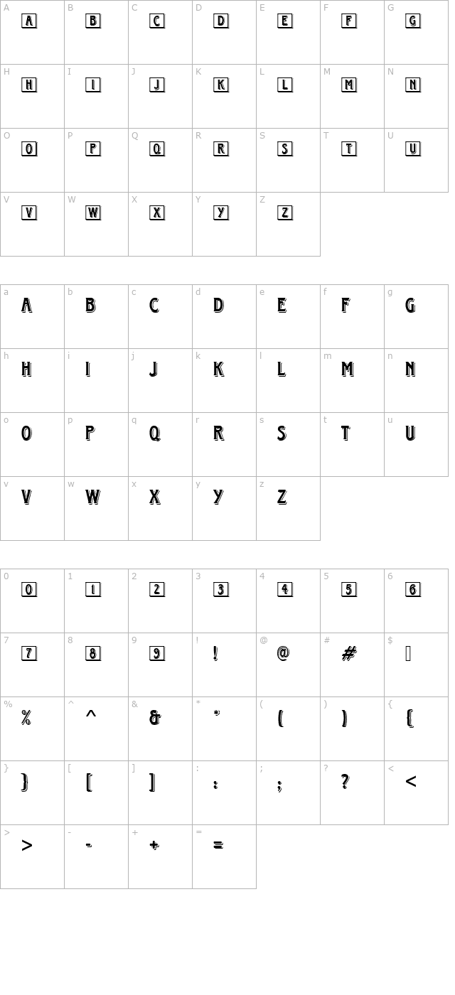 Horndon_Becker_Initials character map