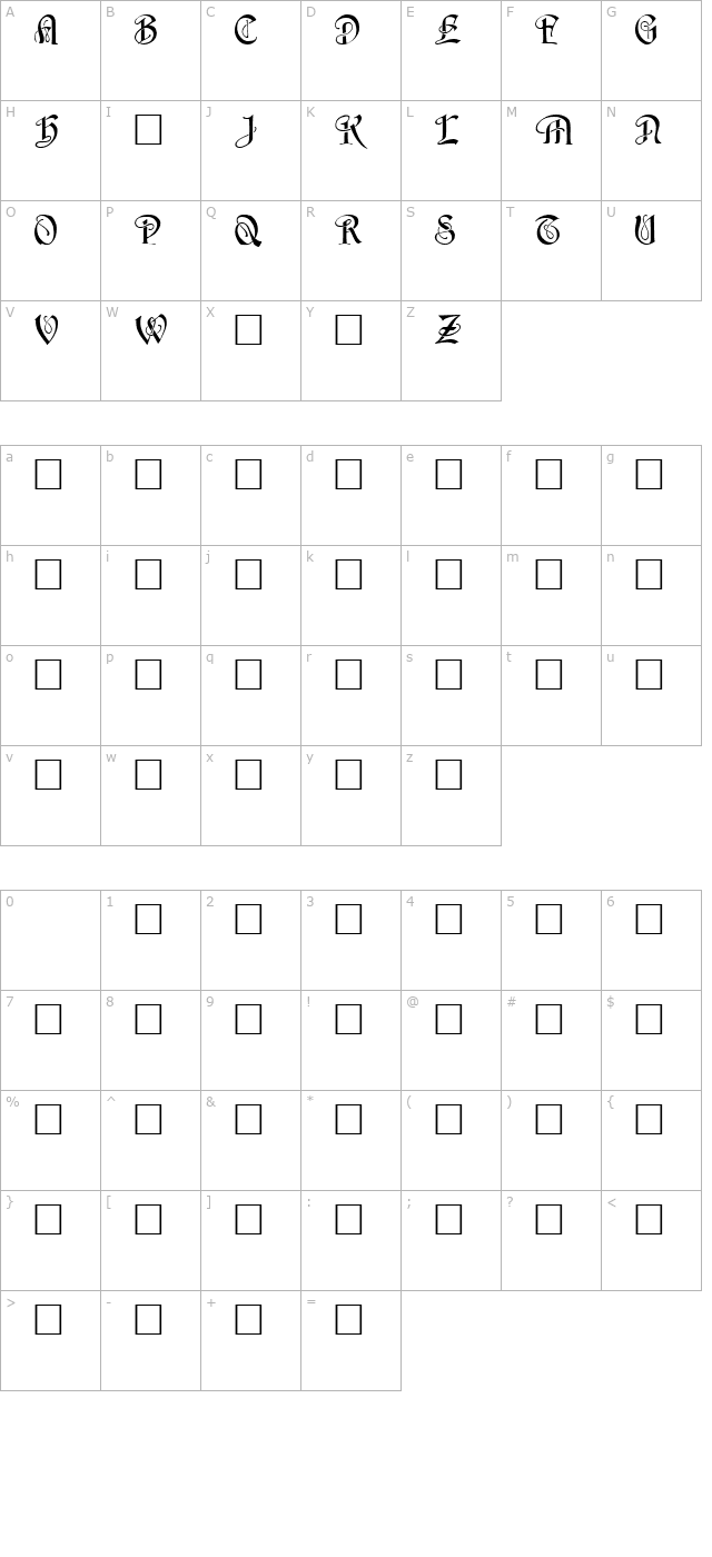 horstcaps-caps001001 character map