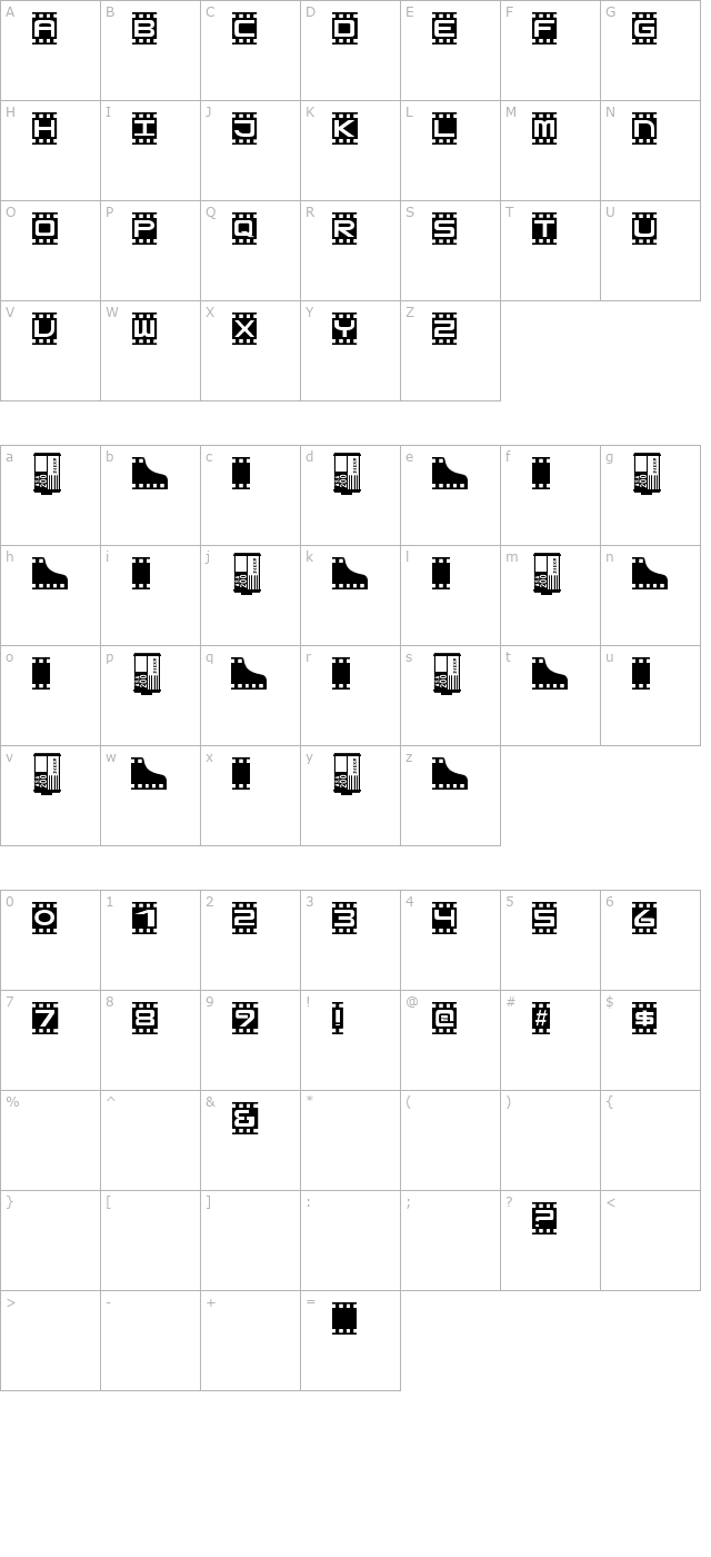 HourPhoto character map