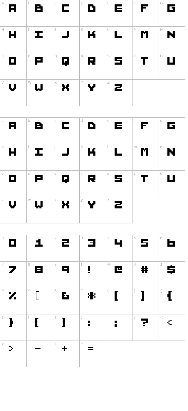 hunter character map