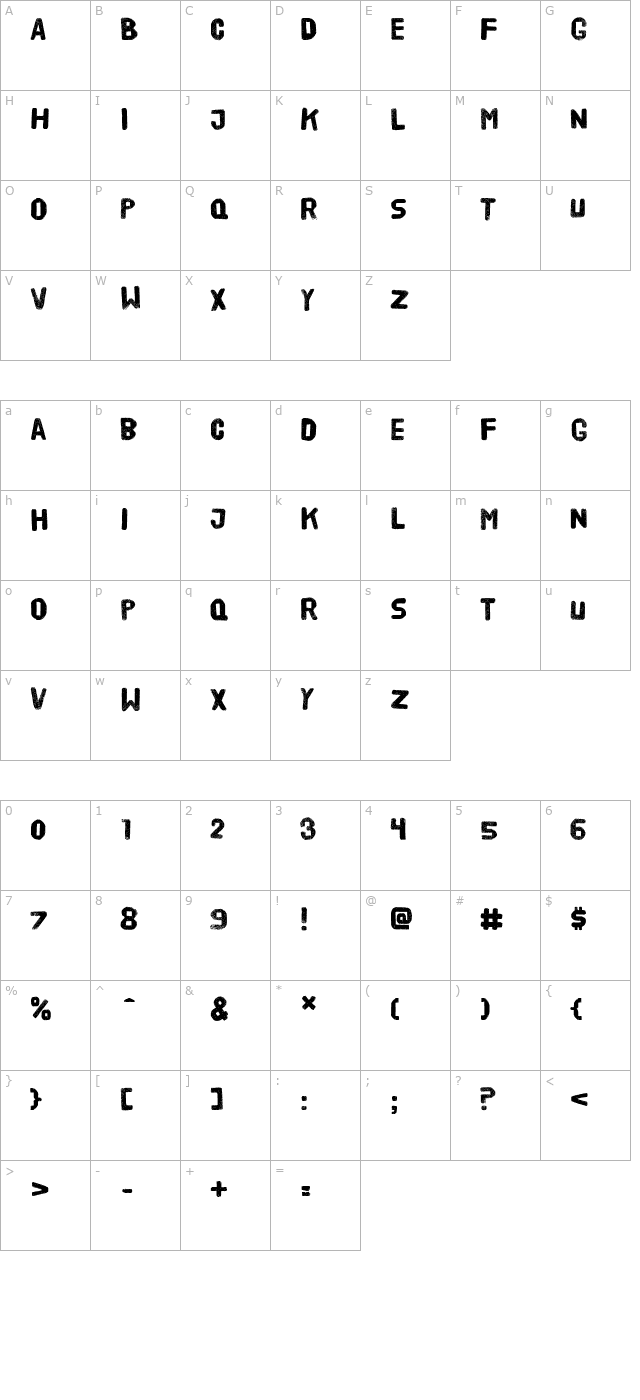 hvd-poster character map