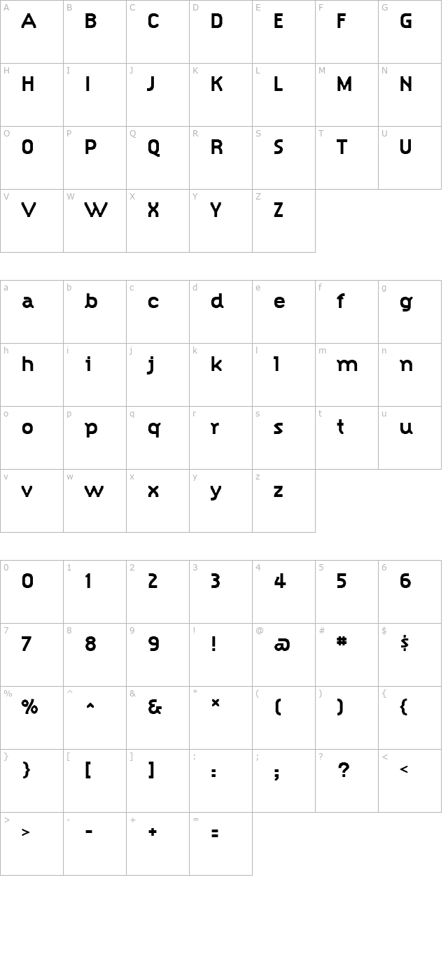 Hype Style Black character map