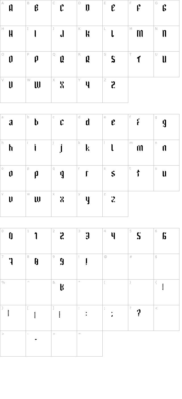 I have been waiting for you character map