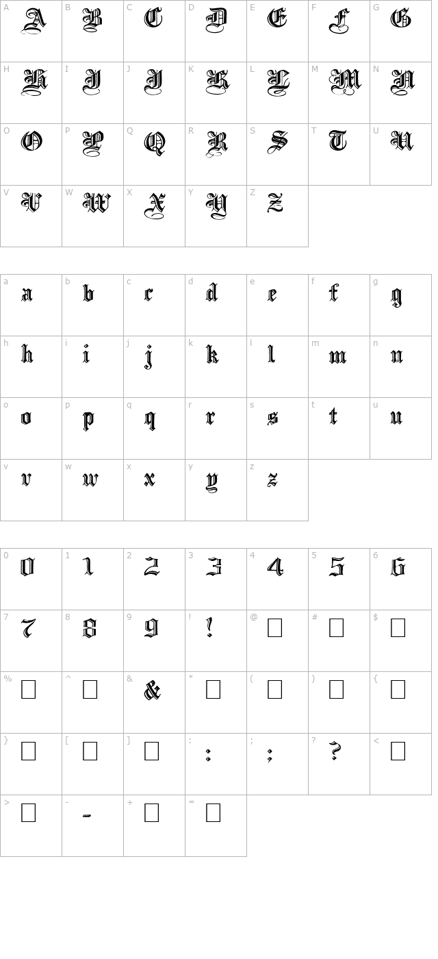 incisedblackwide-normal character map