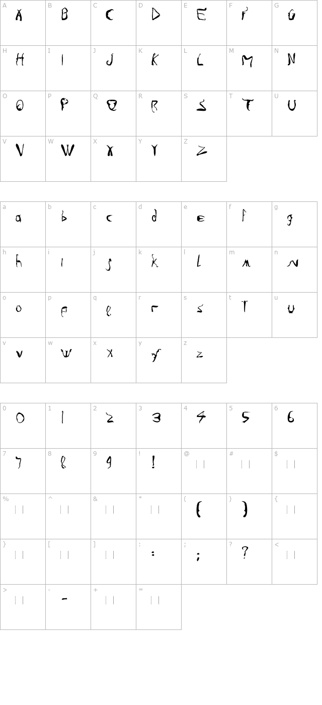 infestia character map