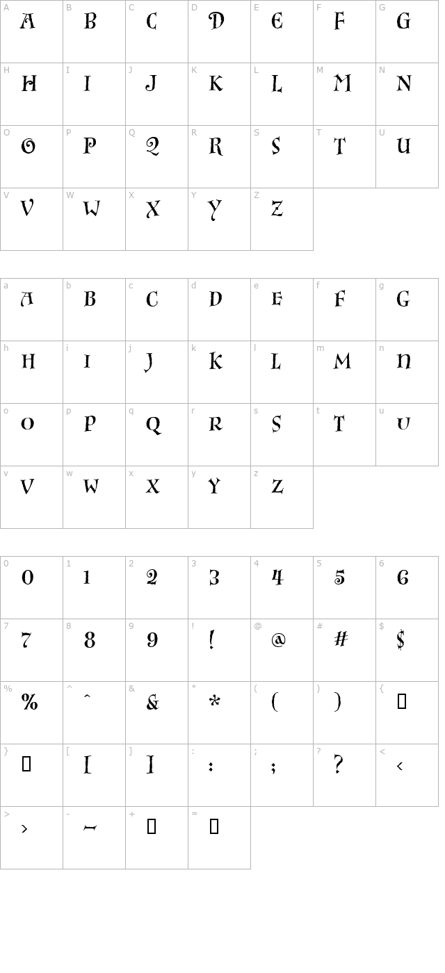 inkpotfitcaps character map