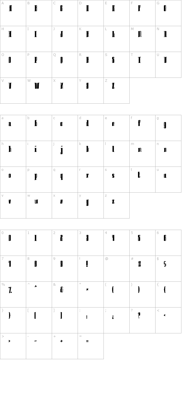 innocent-bystander character map