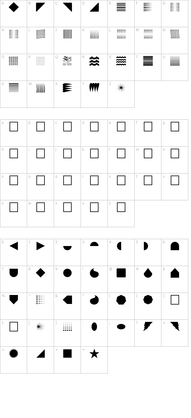 instantlogo character map