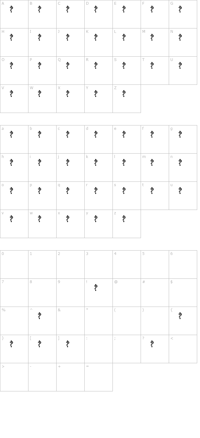 interrobang character map