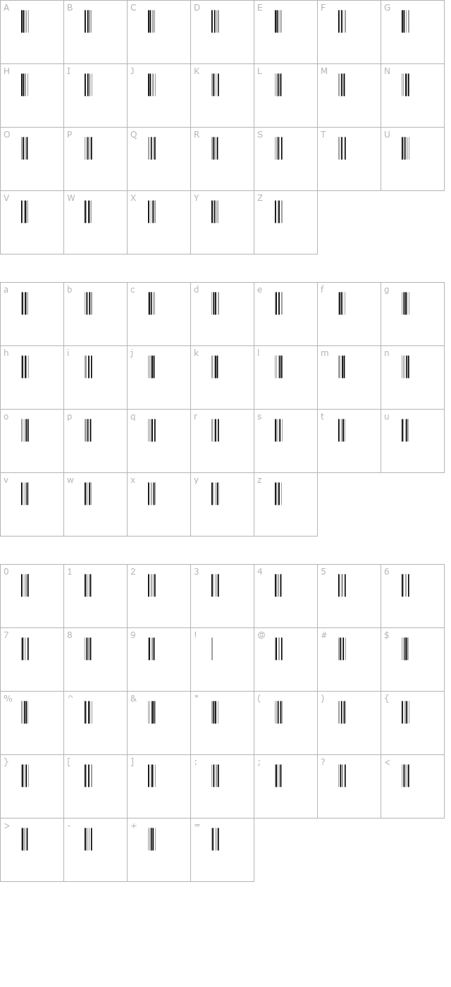 IntP36DmTt character map