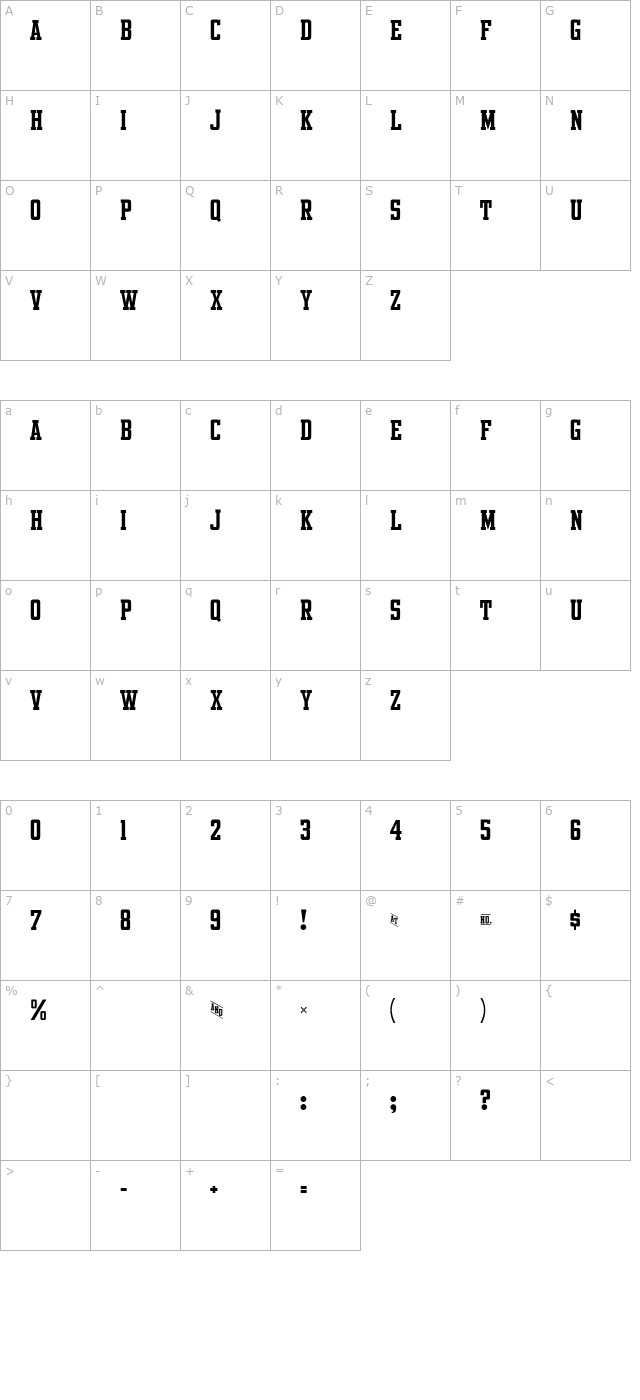 intramural-roundstroke-jl character map