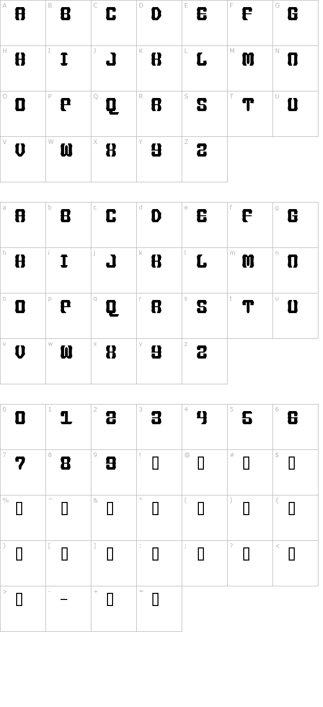 ironforgephont character map