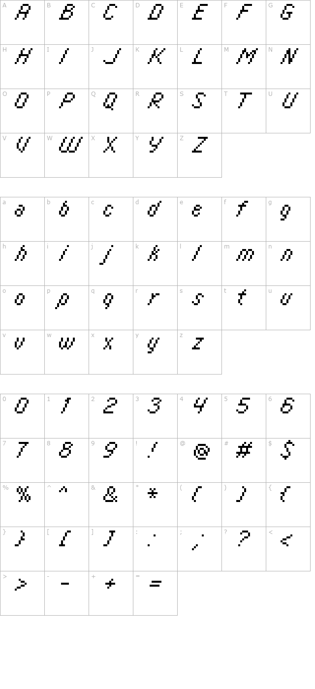 italic-08-55 character map