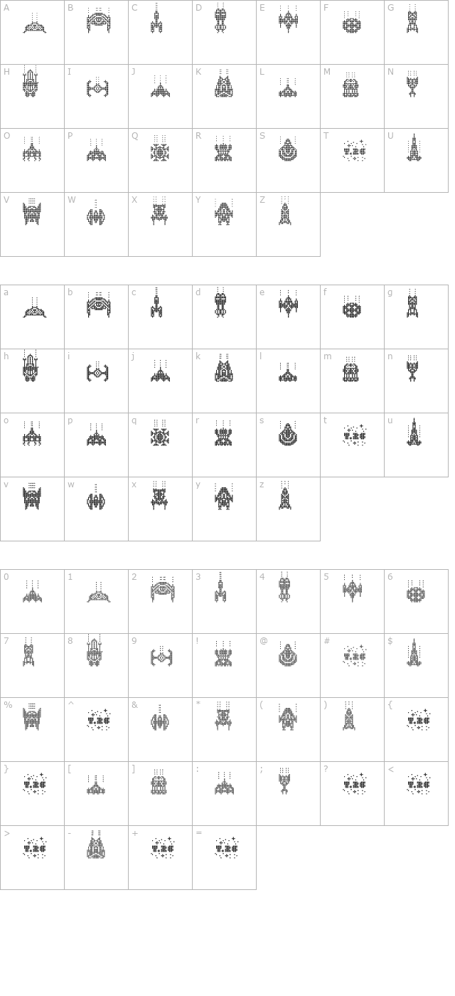 ItsOVERCaptain character map