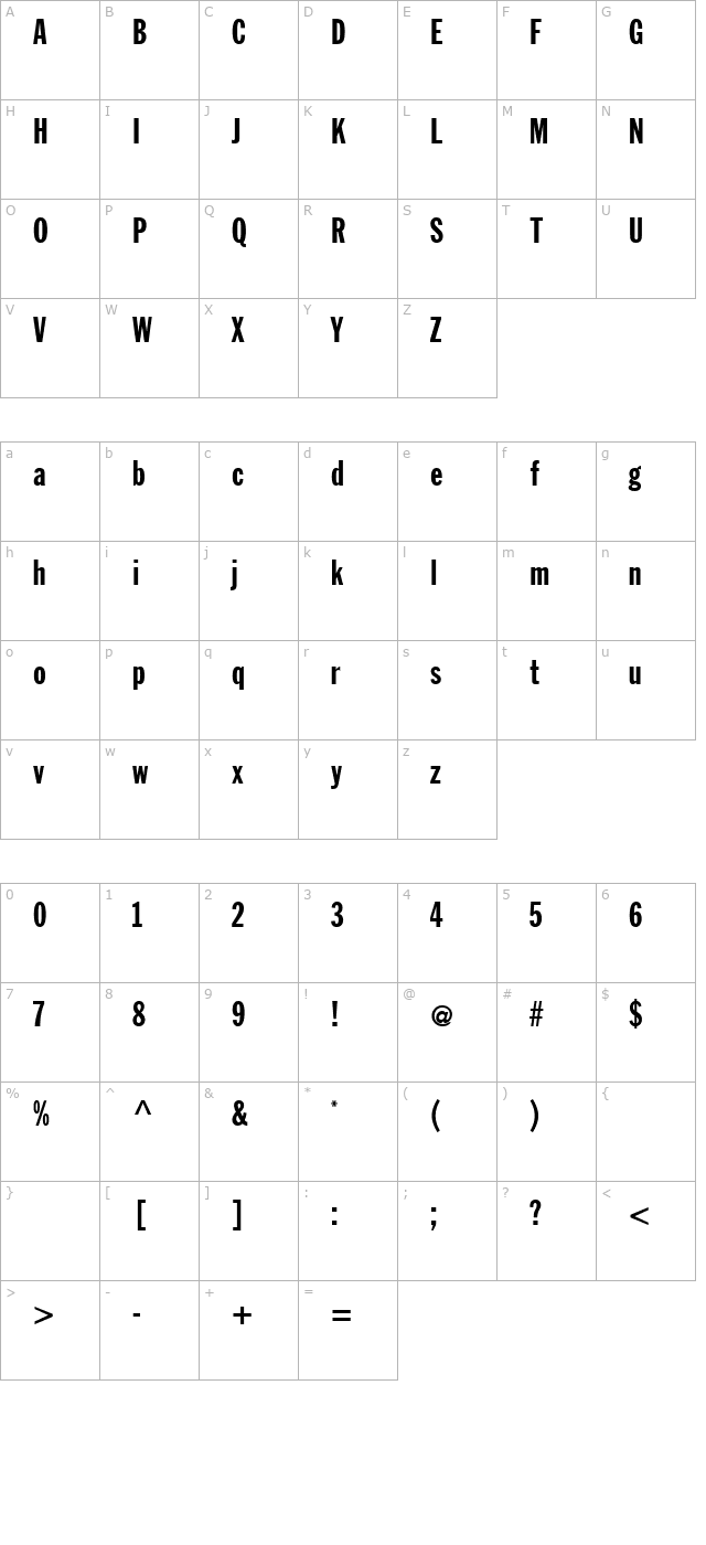 jackextracond character map